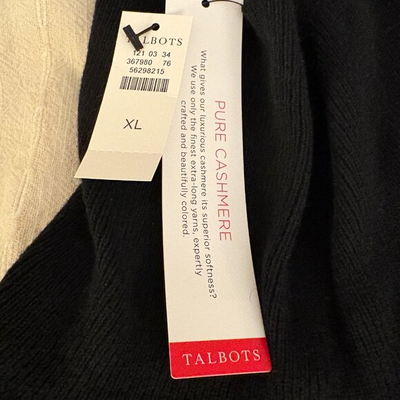 Talbots Cashmere Turtleneck Sweater sz XL NWT - Picture 2 of 3